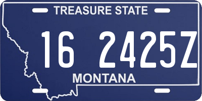 MT license plate 162425Z
