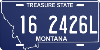 MT license plate 162426L