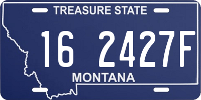 MT license plate 162427F