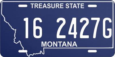 MT license plate 162427G