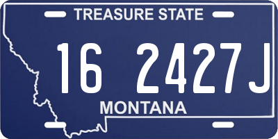 MT license plate 162427J