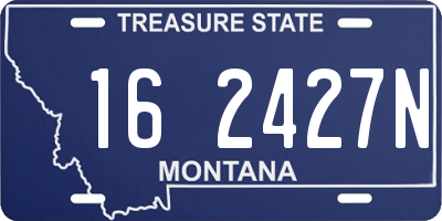MT license plate 162427N