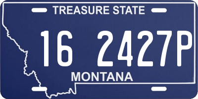 MT license plate 162427P
