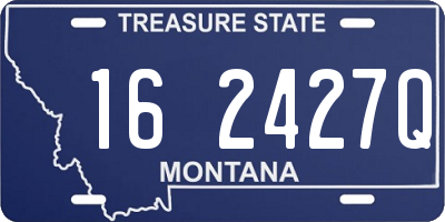 MT license plate 162427Q