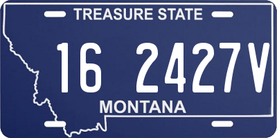 MT license plate 162427V