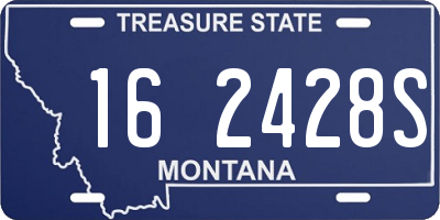 MT license plate 162428S