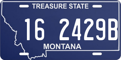 MT license plate 162429B
