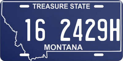 MT license plate 162429H