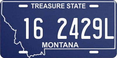 MT license plate 162429L