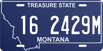 MT license plate 162429M