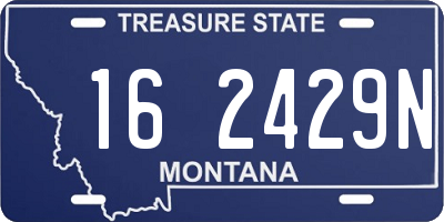 MT license plate 162429N