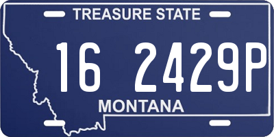 MT license plate 162429P
