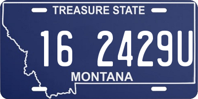 MT license plate 162429U