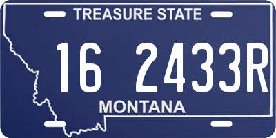 MT license plate 162433R