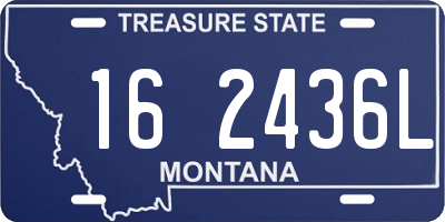 MT license plate 162436L