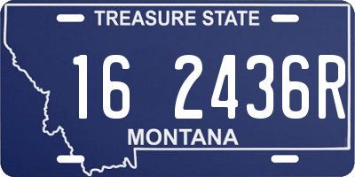 MT license plate 162436R