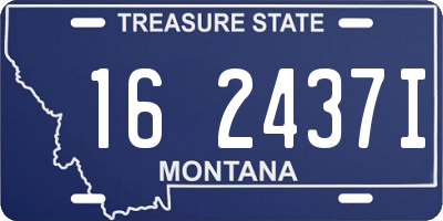MT license plate 162437I