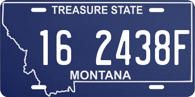 MT license plate 162438F