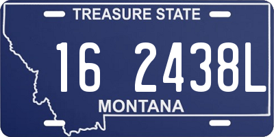 MT license plate 162438L