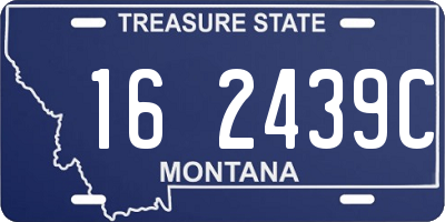 MT license plate 162439C