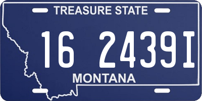 MT license plate 162439I