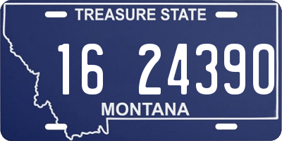 MT license plate 162439O