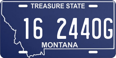 MT license plate 162440G