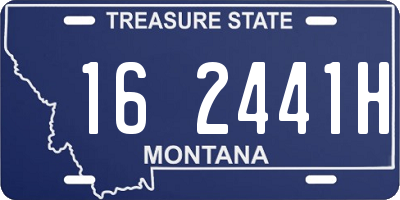 MT license plate 162441H