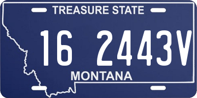 MT license plate 162443V