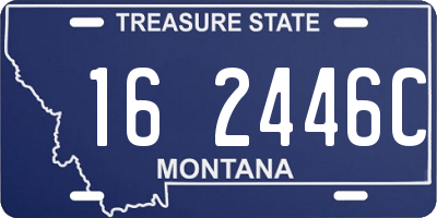 MT license plate 162446C