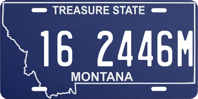 MT license plate 162446M