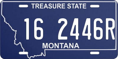 MT license plate 162446R