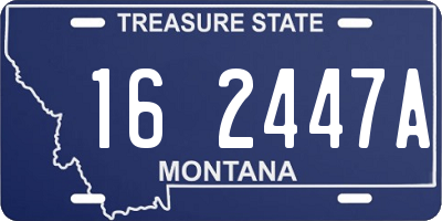 MT license plate 162447A
