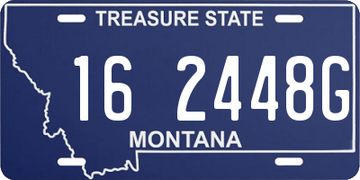 MT license plate 162448G