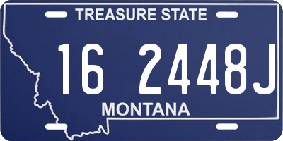 MT license plate 162448J