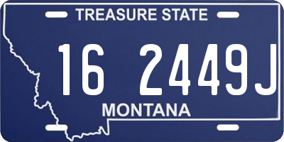 MT license plate 162449J