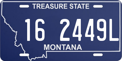 MT license plate 162449L