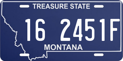 MT license plate 162451F