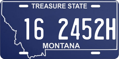 MT license plate 162452H