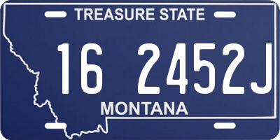 MT license plate 162452J