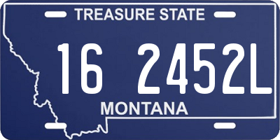 MT license plate 162452L