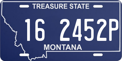 MT license plate 162452P