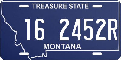 MT license plate 162452R