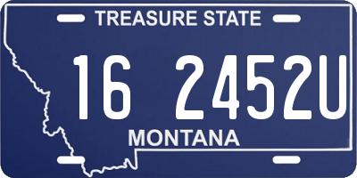 MT license plate 162452U