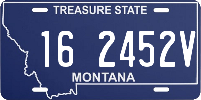MT license plate 162452V