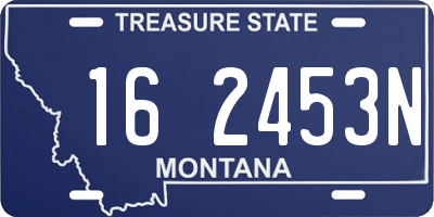 MT license plate 162453N