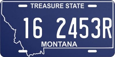 MT license plate 162453R