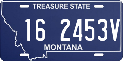 MT license plate 162453V