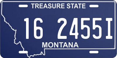 MT license plate 162455I