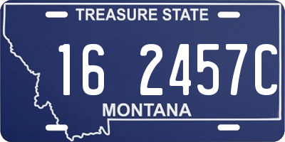 MT license plate 162457C